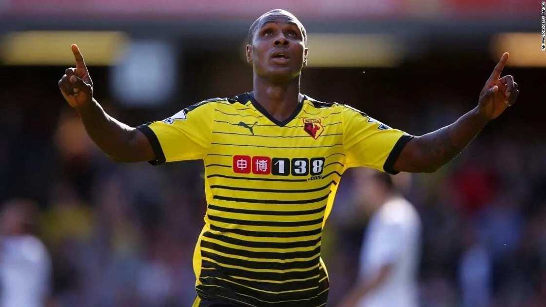 1. The highest paid Nigerian Footballer in the world – Odion Ighalo – 12.1 million euro 1. The highest paid Nigerian Footballer in the world – Odion Ighalo – 12.1 million euro
