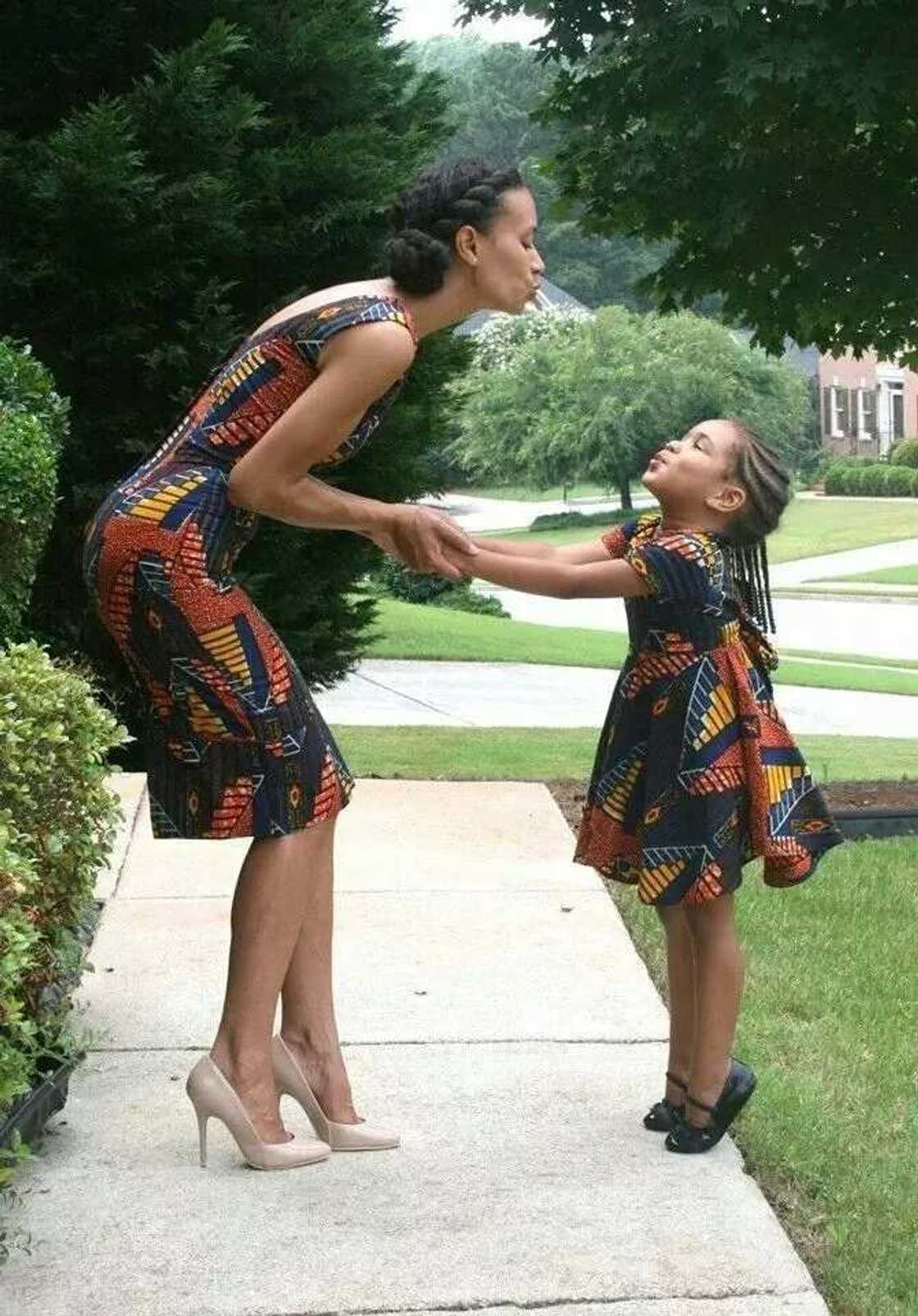 Ankara dresses of various tailoring for mother and daughter Ankara dresses of various tailoring for mother and daughter