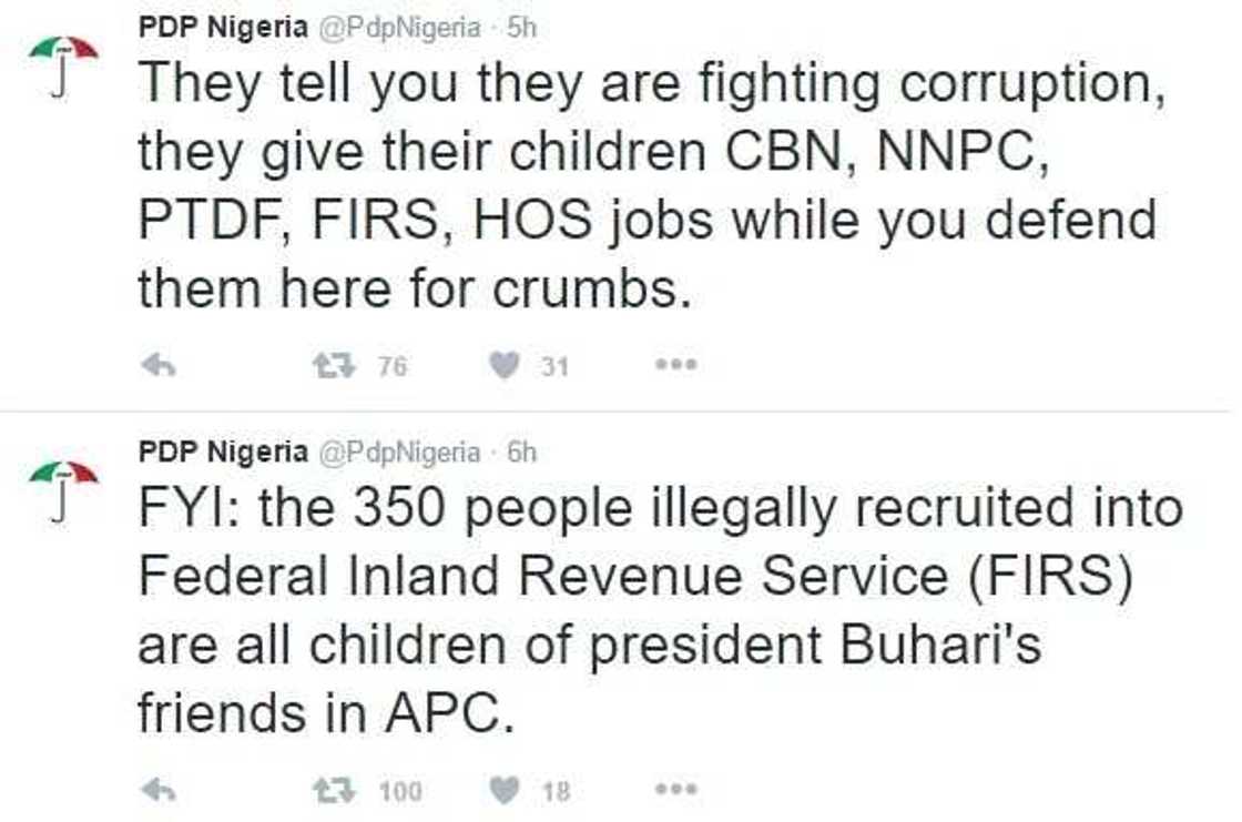 PDP lashes out at APC on Twitter PDP lashes out at APC on Twitter