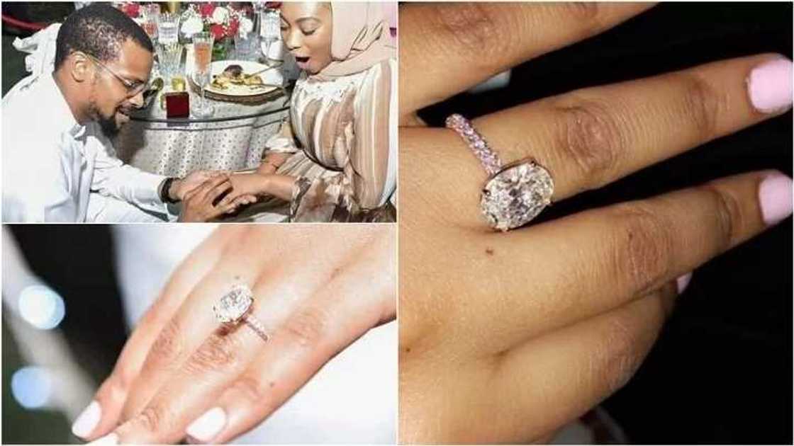 Soyayya gamon jini: Saurayin ɗiyar Gwamna Ganduje, Fatima, ya sanya mata zoben neman aure Soyayya gamon jini: Saurayin ɗiyar Gwamna Ganduje, Fatima, ya sanya mata zoben neman aure