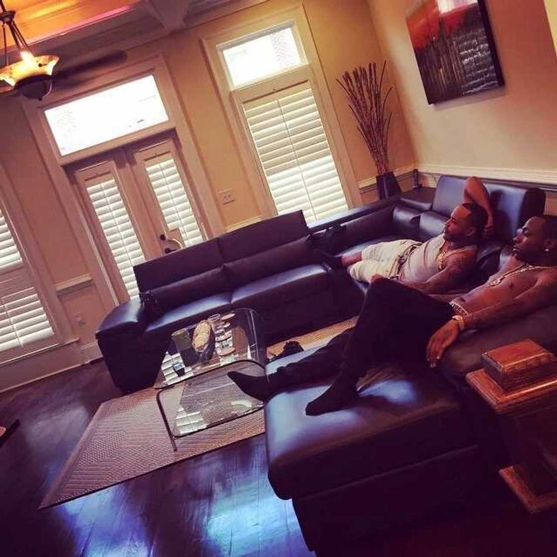 Davido house in USA, interior