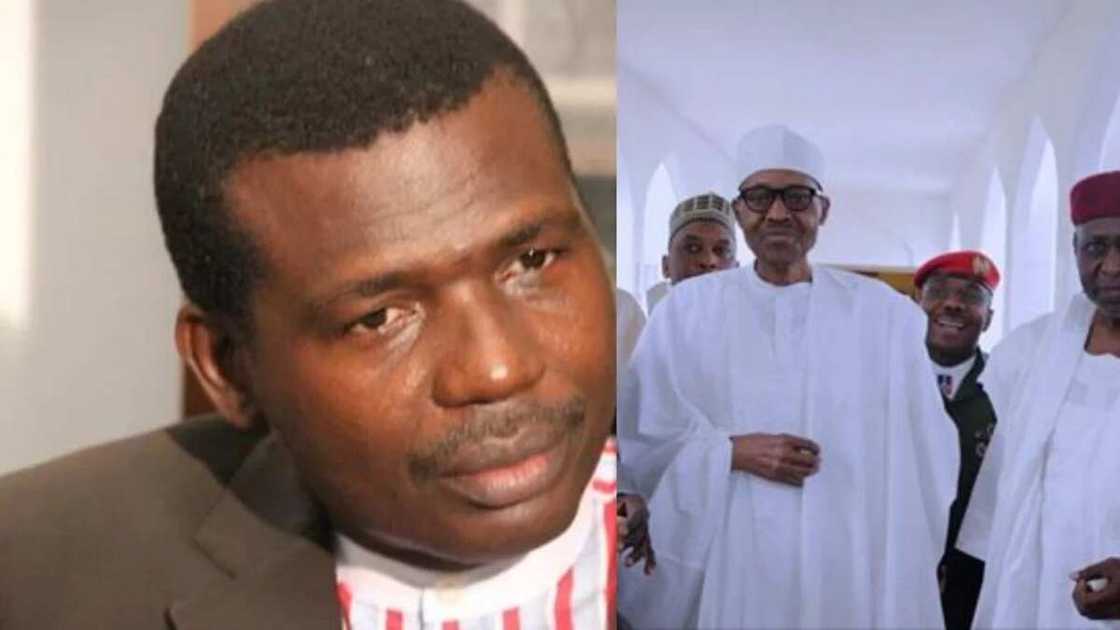 He also called for the suspension of all official activities until President Buhari agrees to resign and disengage himself and his cabal from governance He also called for the suspension of all official activities until President Buhari agrees to resign and disengage himself and his cabal from governance