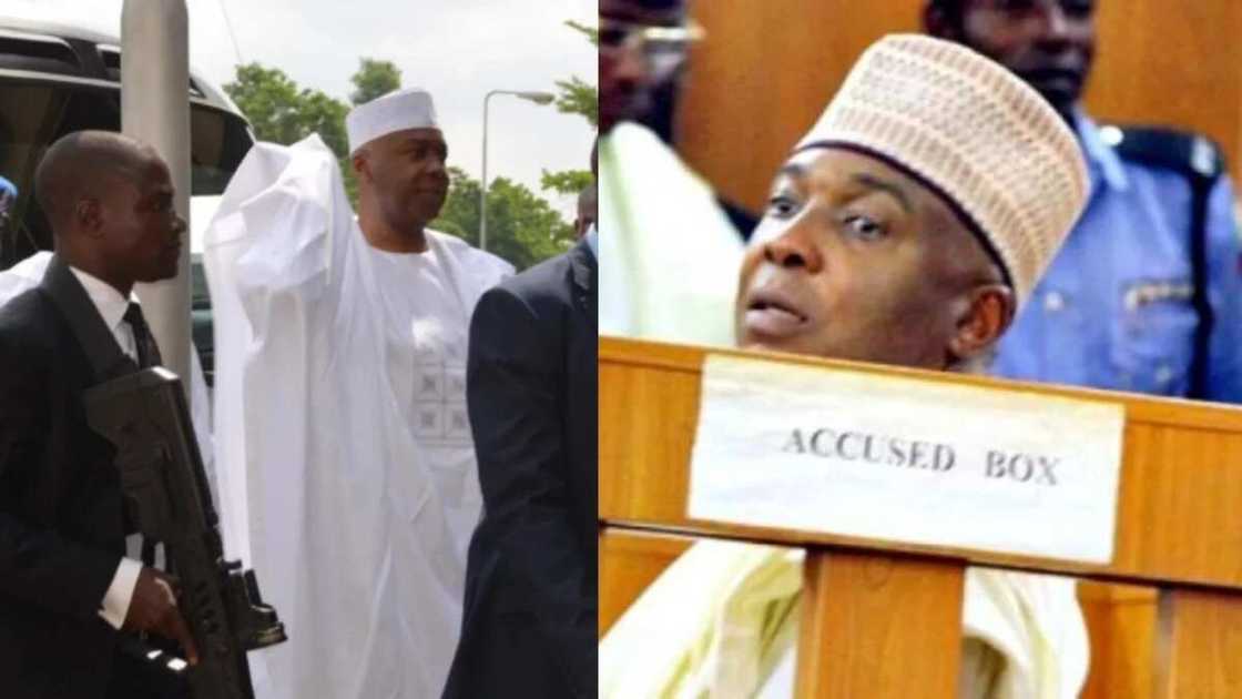 Bukola Saraki was accused by EFCC of not declaring some of his assets at the Code of Conduct Bureau (CCB) Bukola Saraki was accused by EFCC of not declaring some of his assets at the Code of Conduct Bureau (CCB)