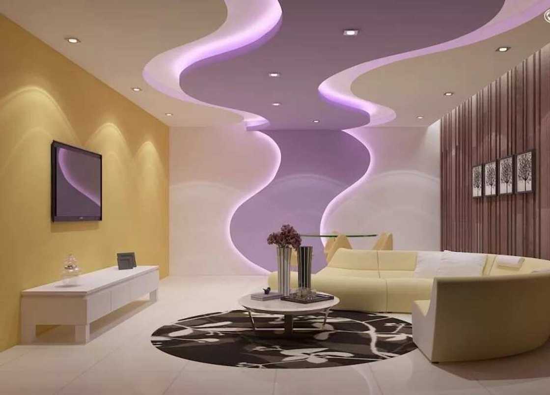 Best POP designs for living room in Nigeria - Futuristic design