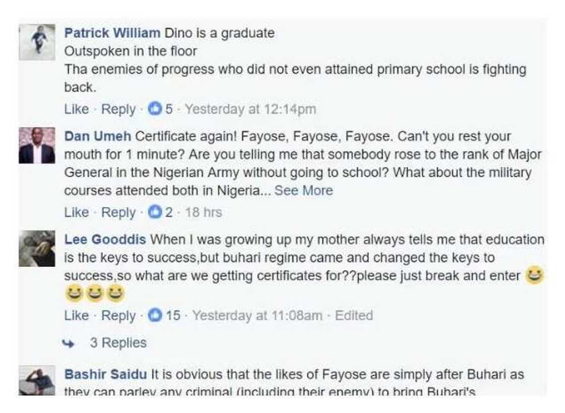 If Buhari is allowed to rule without certificate, Melaye is qualified to serve with toilet paper – Fayose’s aide If Buhari is allowed to rule without certificate, Melaye is qualified to serve with toilet paper – Fayose’s aide