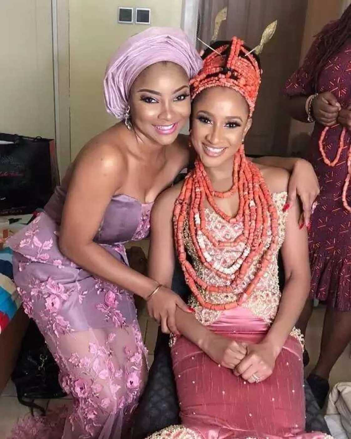 Adesua in her gorgeous pink dress Adesua in her gorgeous pink dress