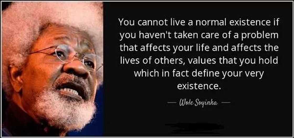 Wole Soyinka quotes on Africa