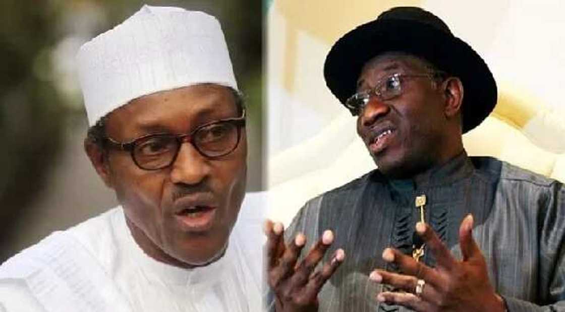 Shugaba Buhari tare da tsohon shugaban kasa Jonathan Shugaba Buhari tare da tsohon shugaban kasa Jonathan