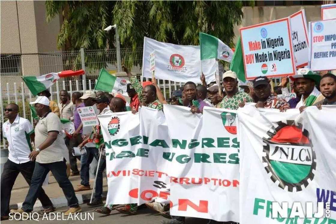 See How NLC protested against government in Abuja (photos)