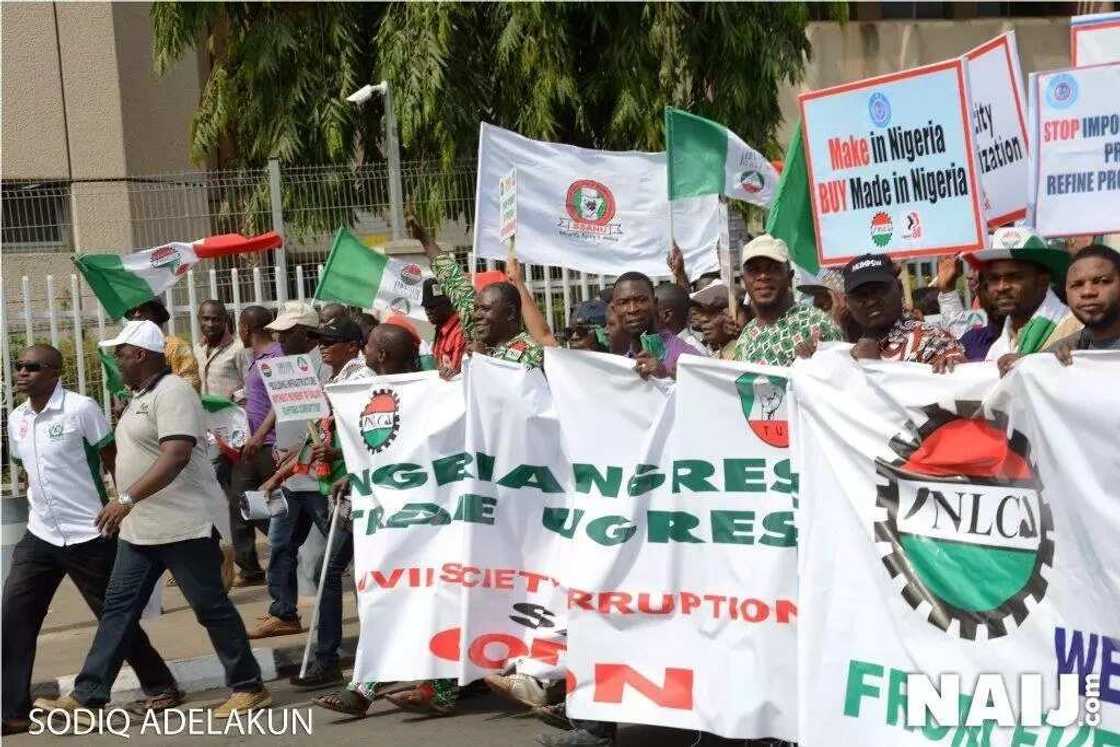 See How NLC protested against government in Abuja (photos) See How NLC protested against government in Abuja (photos)