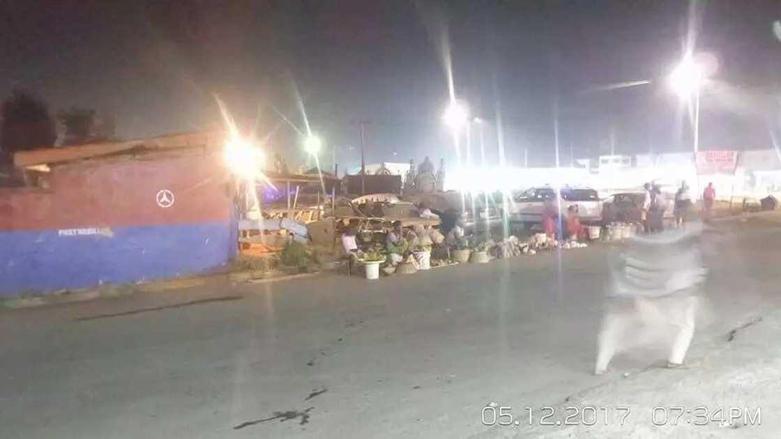 Commotion as ghost was reportedly spotted in Anambra state (photos) Commotion as ghost was reportedly spotted in Anambra state (photos)
