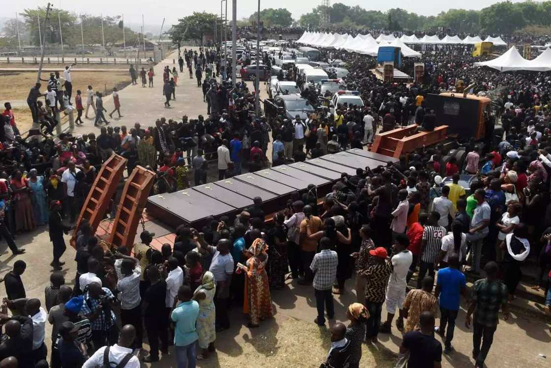 Mass funeral of Fulani Herdsmen victims in Nigeria Mass funeral of Fulani Herdsmen victims in Nigeria