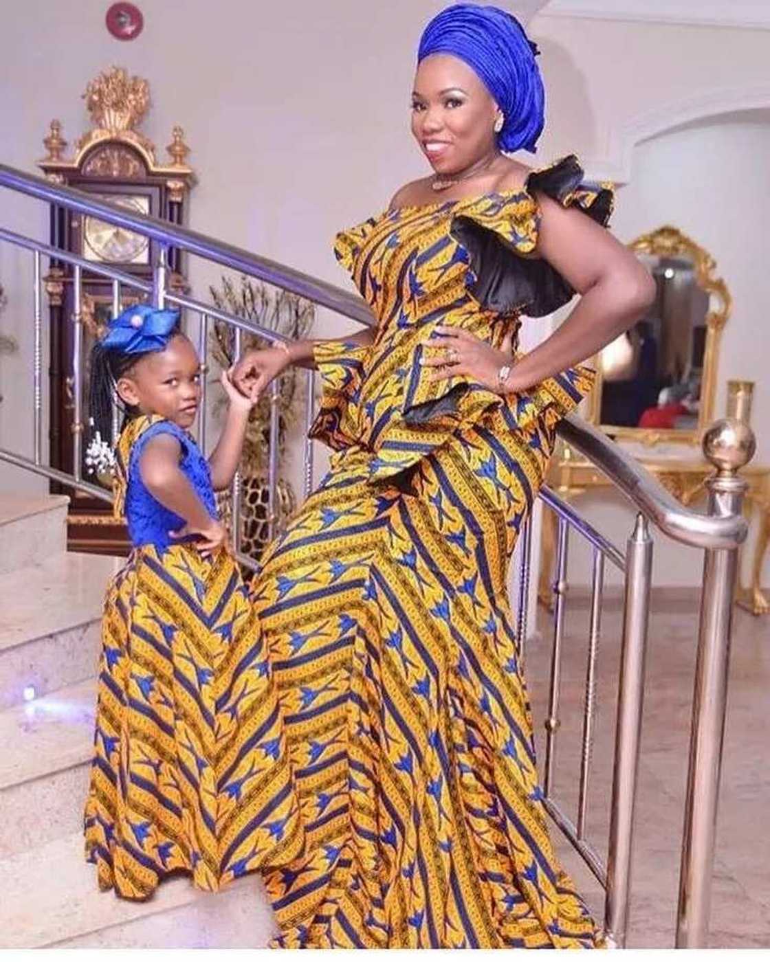 Ankara festive outfits for mother and daughter Ankara festive outfits for mother and daughter
