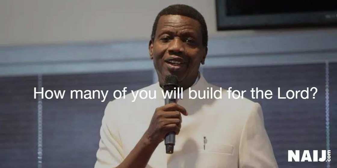 Powerful and controversial quotes from Adeboye Powerful and controversial quotes from Adeboye