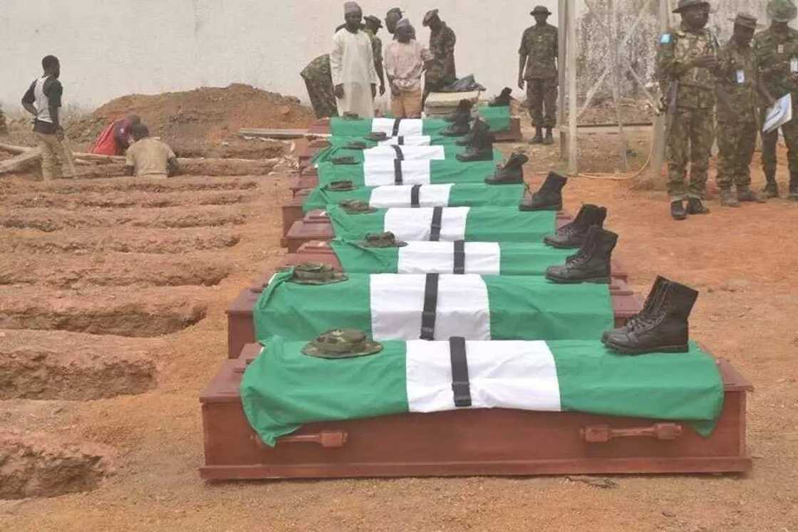 Nigerian Army buries 11 soldiers killed in operation against gunmen Nigerian Army buries 11 soldiers killed in operation against gunmen