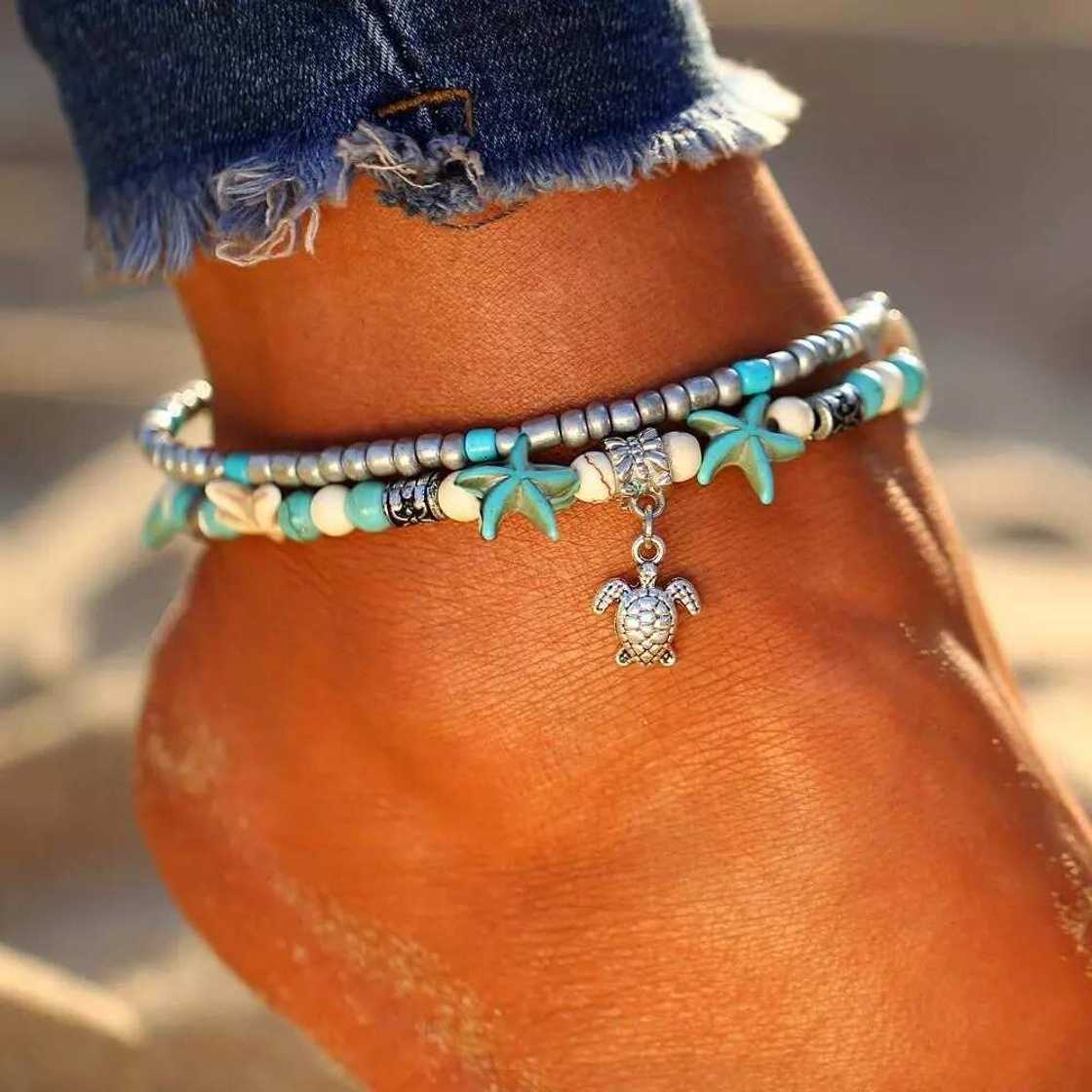 Beaded anklets Beaded anklets
