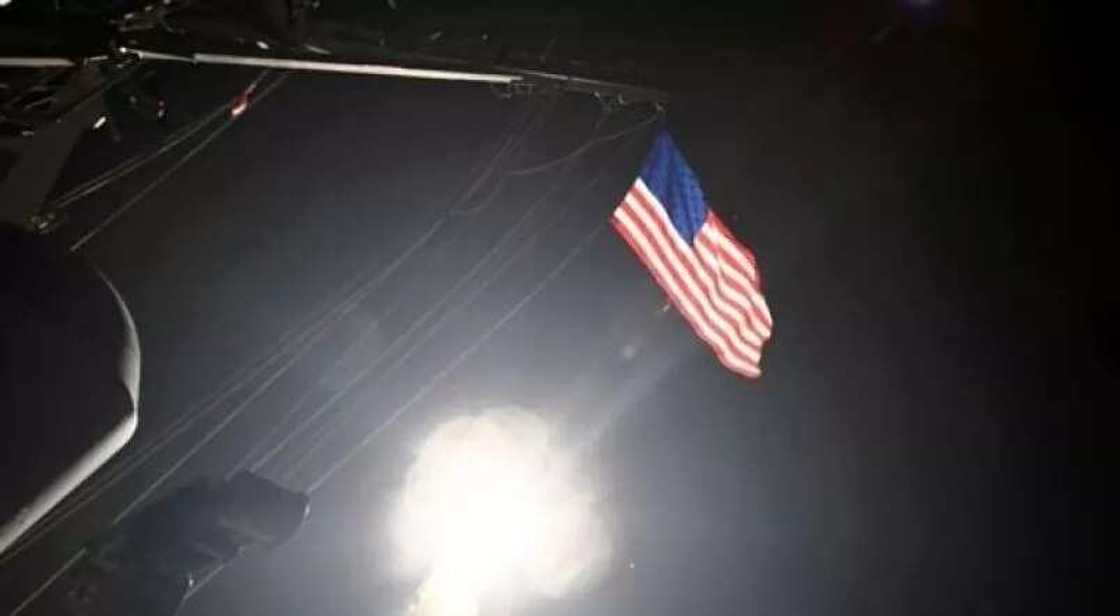 BREAKING: US strikes Syria with 59 Tomahawk cruise missiles BREAKING: US strikes Syria with 59 Tomahawk cruise missiles