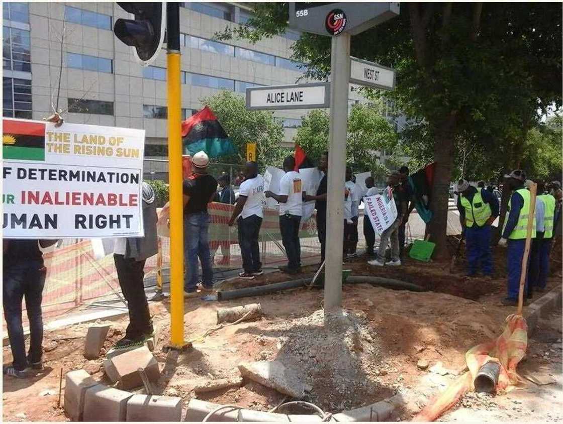 Police arrest 53 of 1000 Pro-Biafra agitators marching for Trump in Rivers