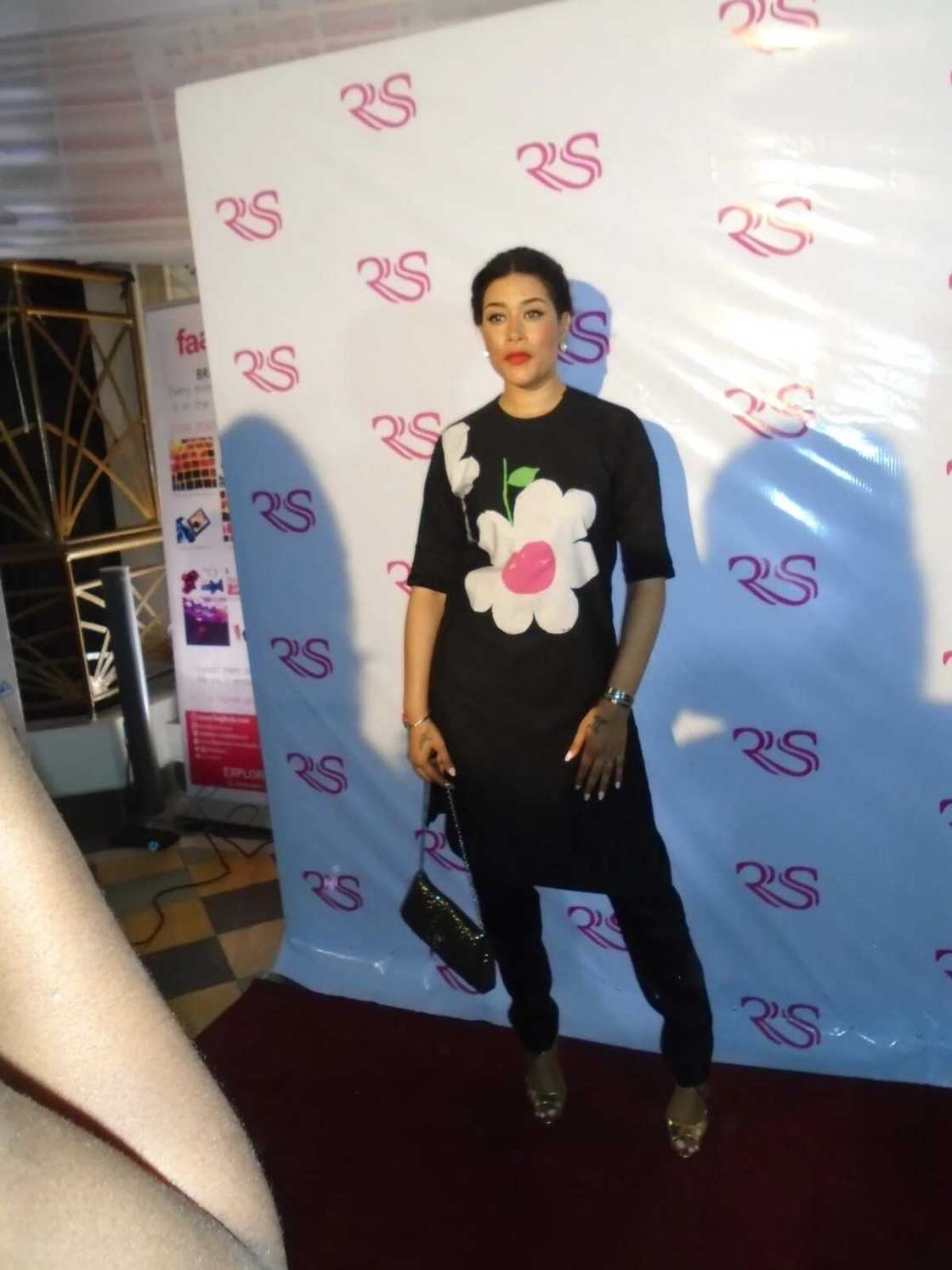 Rukky Sanda Exposes Bosom As She Premiere's Movie "Dark"