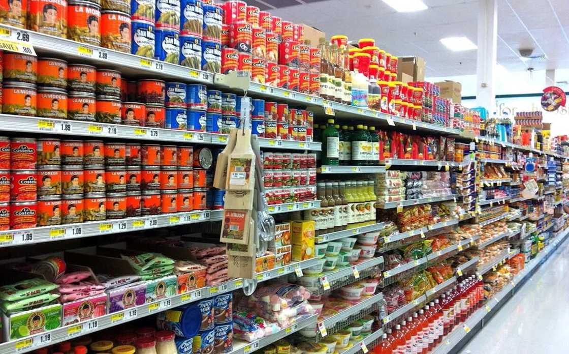 Shoprite product shelves Shoprite product shelves