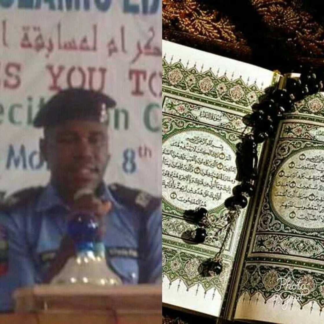 Wani jami'in yan sanda ya shiga musabakar Al-qur'ani mai girma a Katsina Wani jami'in yan sanda ya shiga musabakar Al-qur'ani mai girma a Katsina