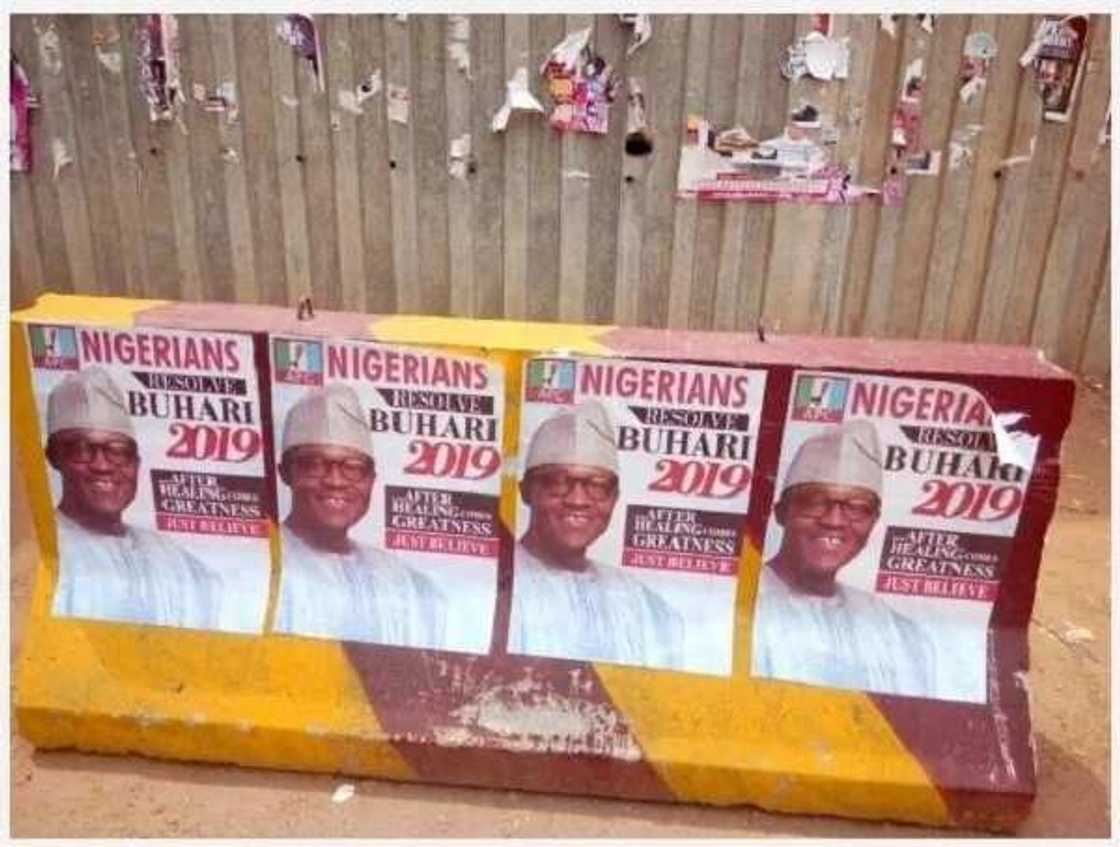 Buhari 2019 posters spotted in Abuja (SEE) Buhari 2019 posters spotted in Abuja (SEE)