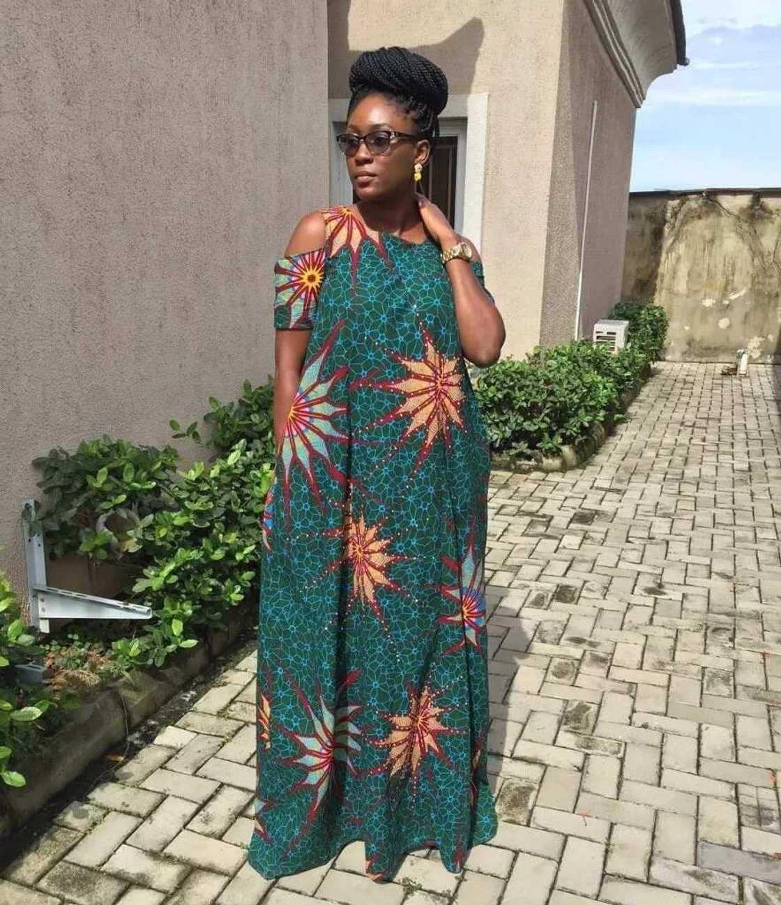 Ankara spacious maxi dress