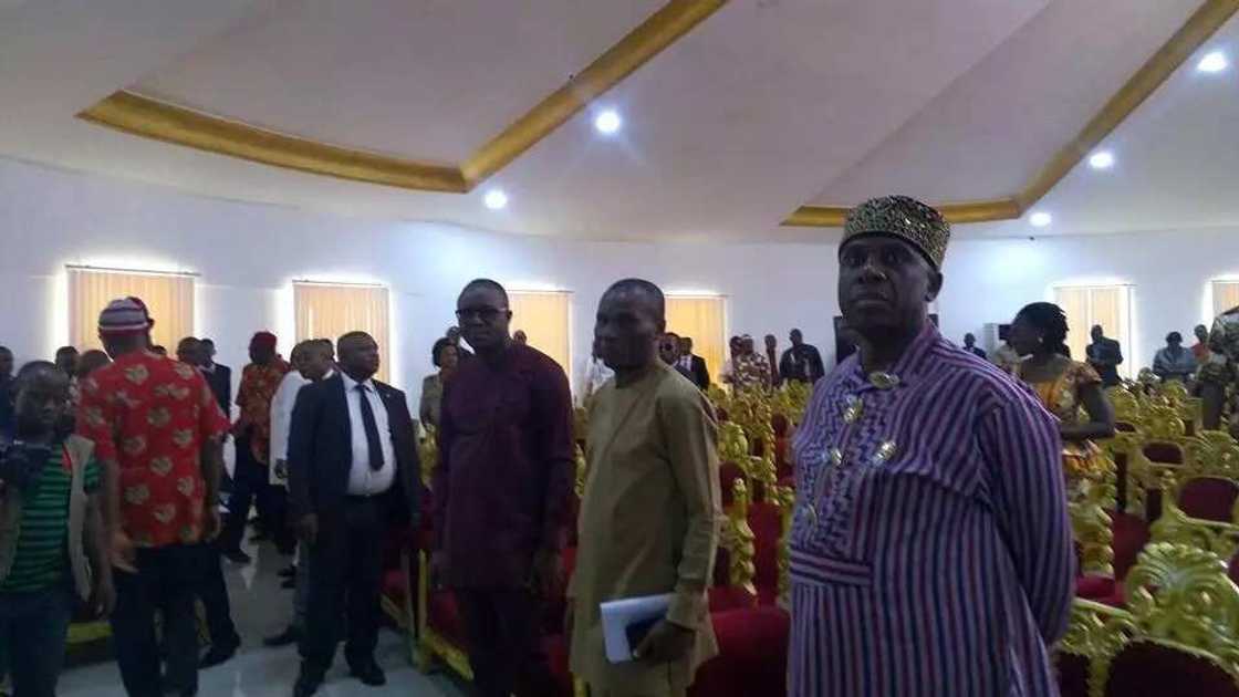 Osinbajo, Amaechi, Kachikwu in Imo state Osinbajo, Amaechi, Kachikwu in Imo state