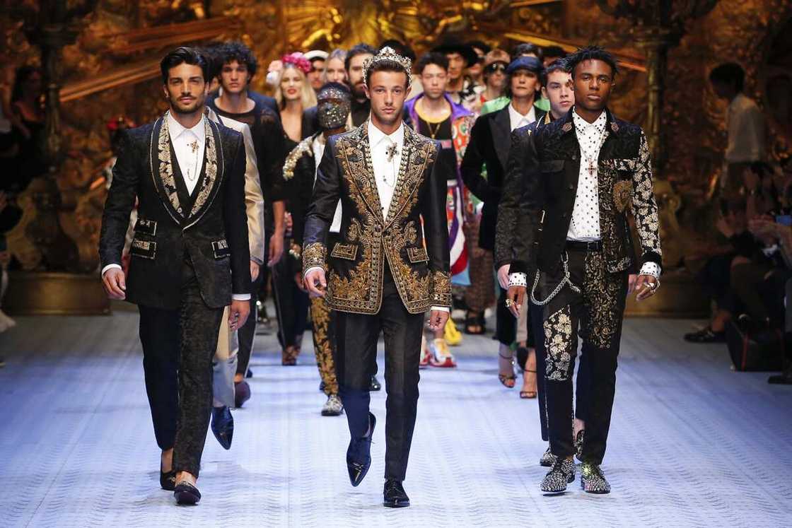 Dolce and Gabbana runway in Milan