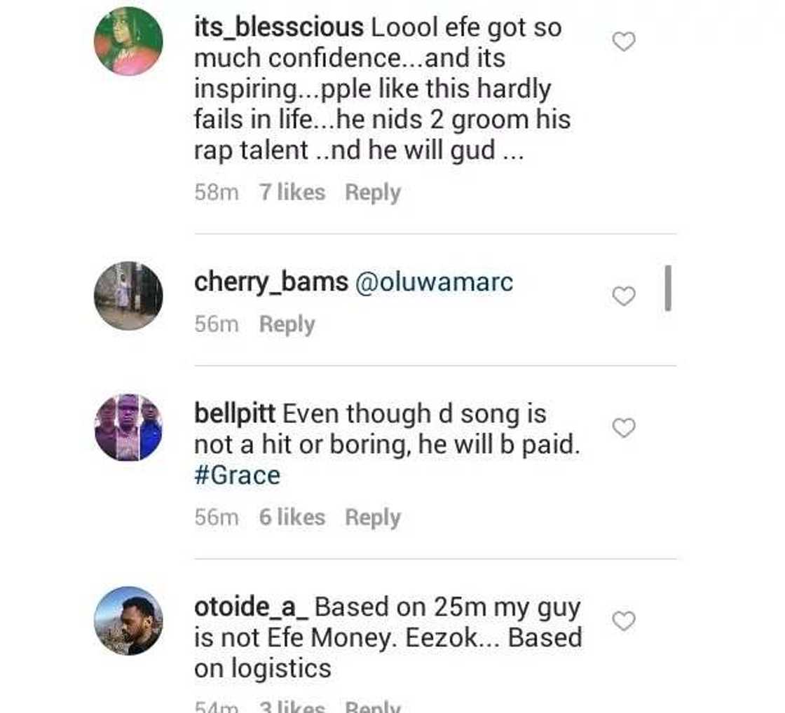 Rap is not your calling - Nigerians tell BBNaija winner Efe Rap is not your calling - Nigerians tell BBNaija winner Efe