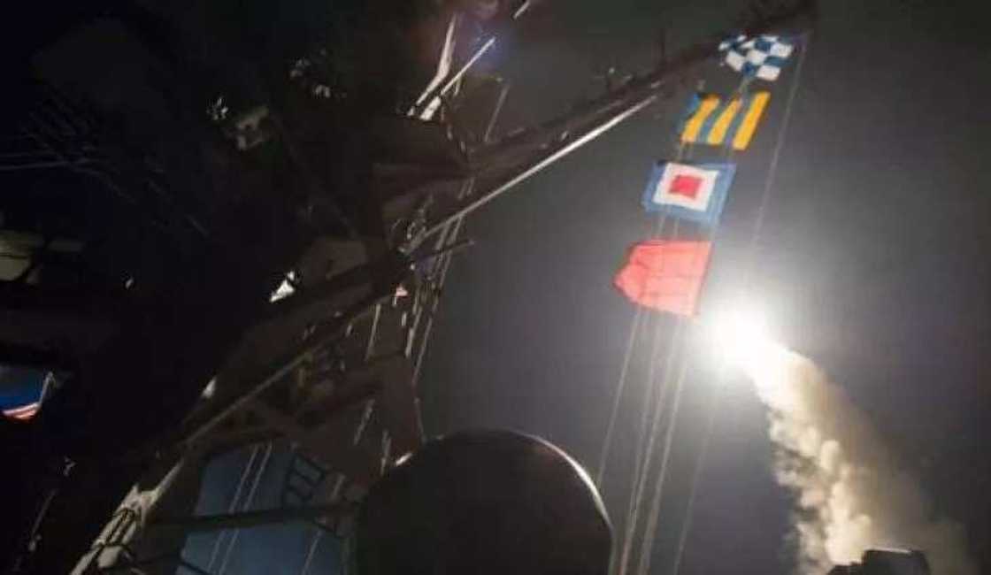 BREAKING: US strikes Syria with 59 Tomahawk cruise missiles BREAKING: US strikes Syria with 59 Tomahawk cruise missiles