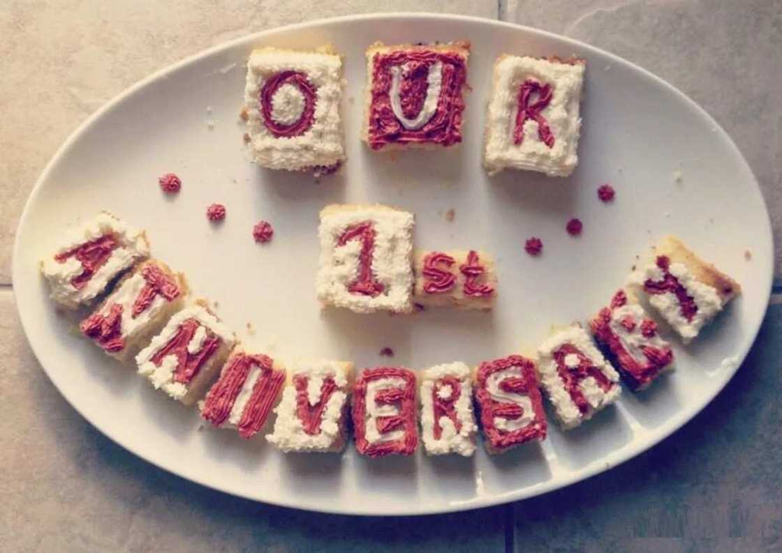 Wedding the 1st anniversary cake Wedding the 1st anniversary cake