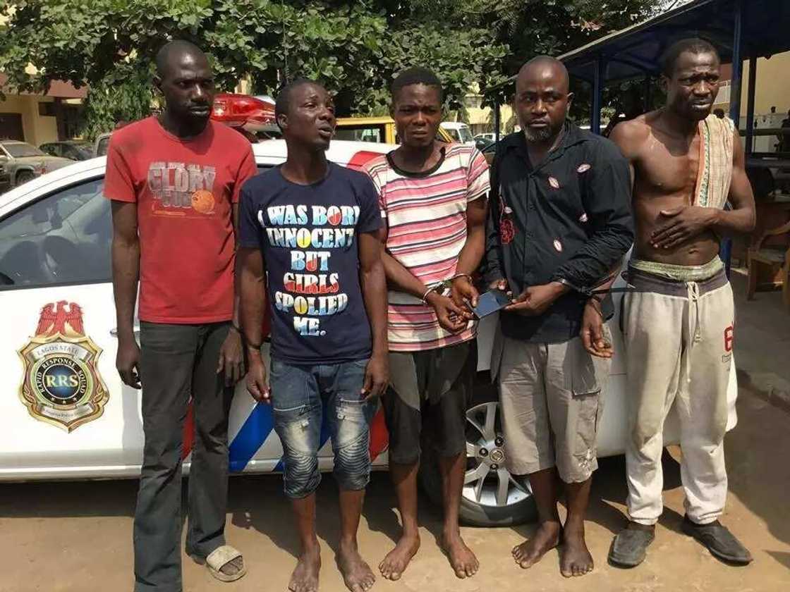 RRS arrests 5 suspected robbers in Lagos for New Years Eve theft RRS arrests 5 suspected robbers in Lagos for New Years Eve theft