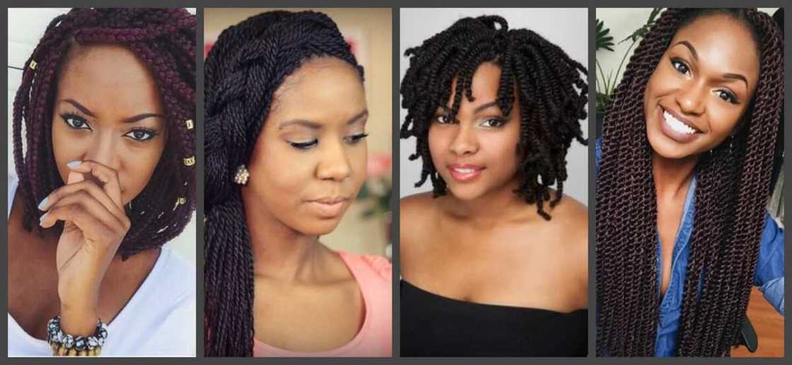 Nigerian braids for round face - choose your style