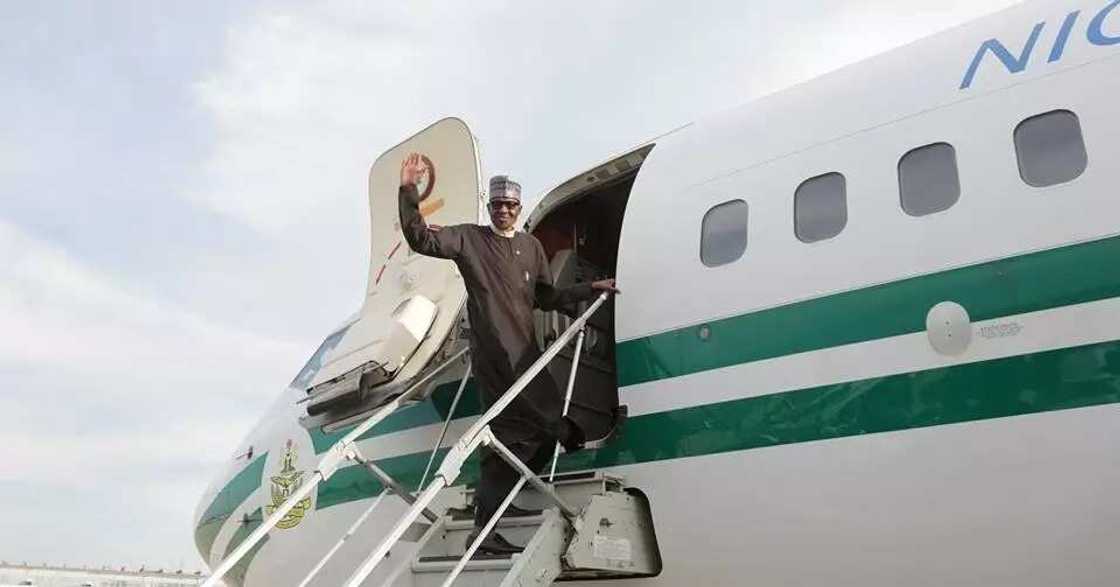 President Buhari jets to New York for medical appointment in London (photos) President Buhari jets to New York for medical appointment in London (photos)