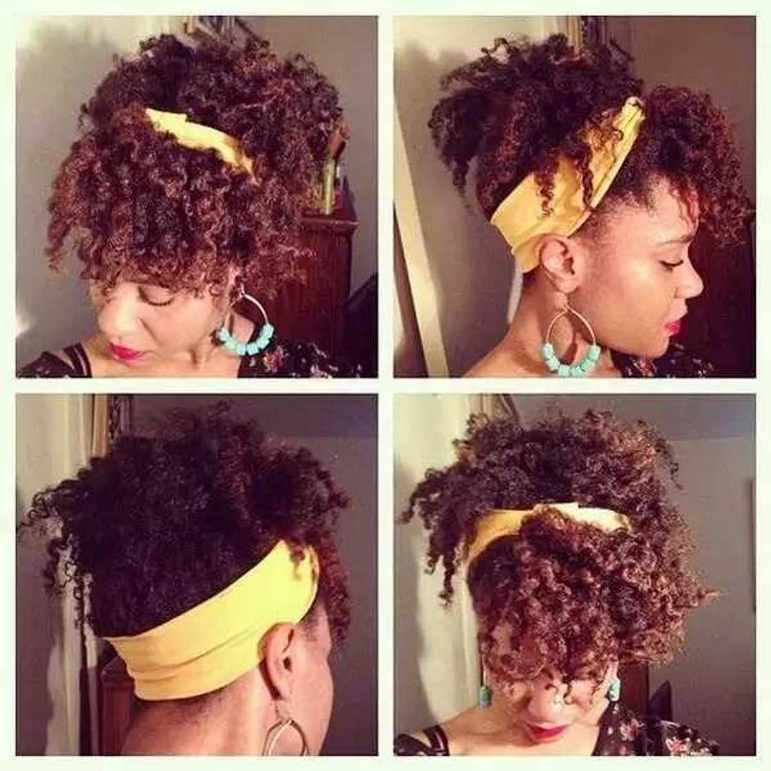 Twist and scarf updo Twist and scarf updo