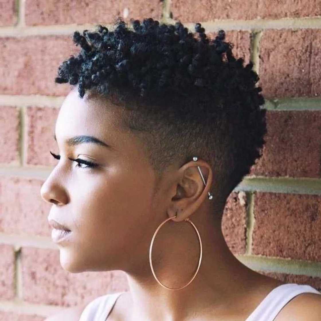 Natural hair twist style for short hair Natural hair twist style for short hair