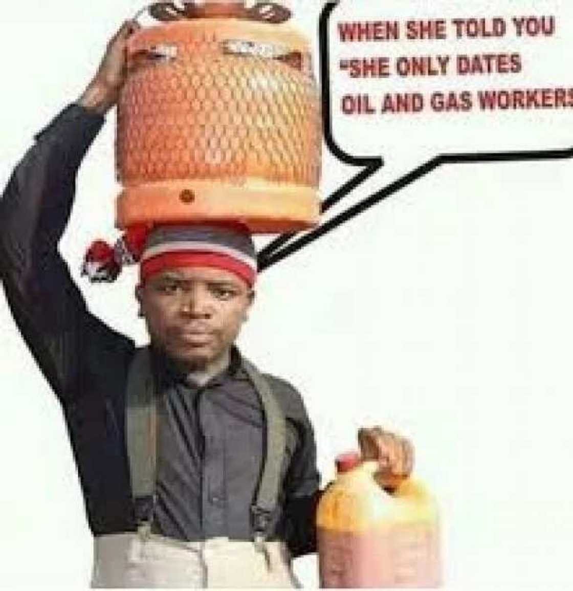 when she dates only oil and gas workers when she dates only oil and gas workers