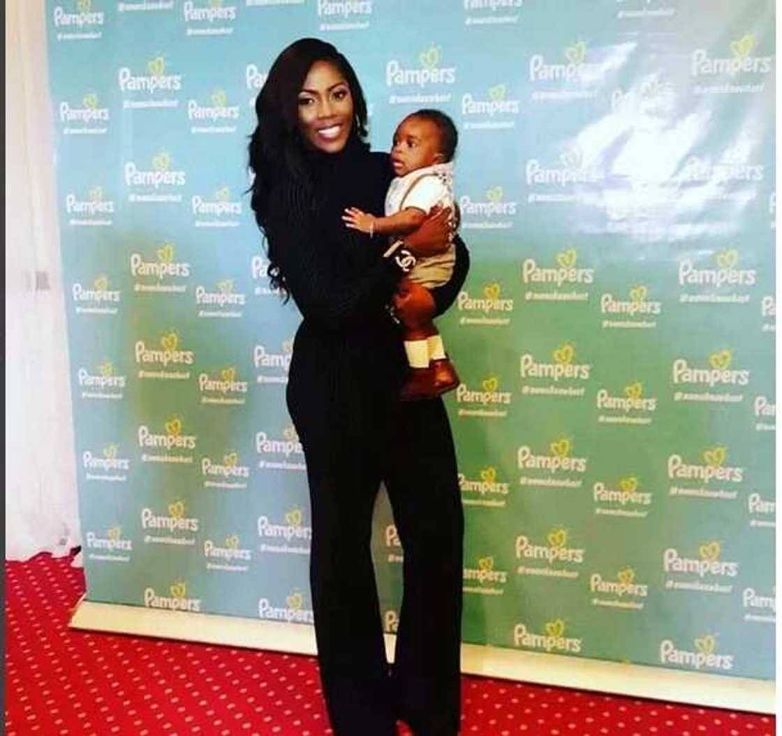 See How Tiwa Savage Share Adorable Moments With Son