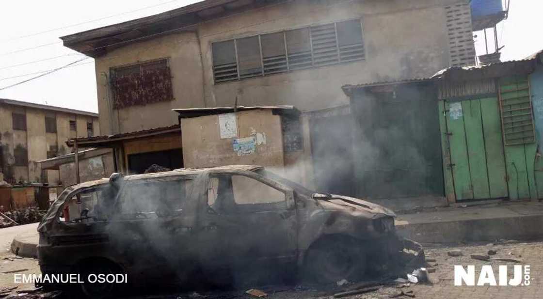 Photonews: Five major highpoints of the Mile 12 riot Photonews: Five major highpoints of the Mile 12 riot