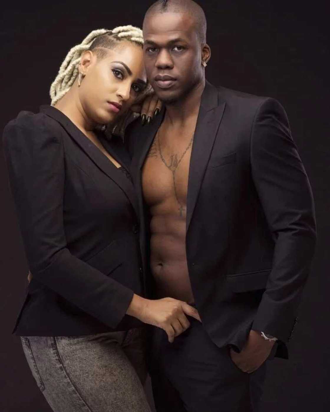 The actress Juliet Ibrahim and her boyfriend