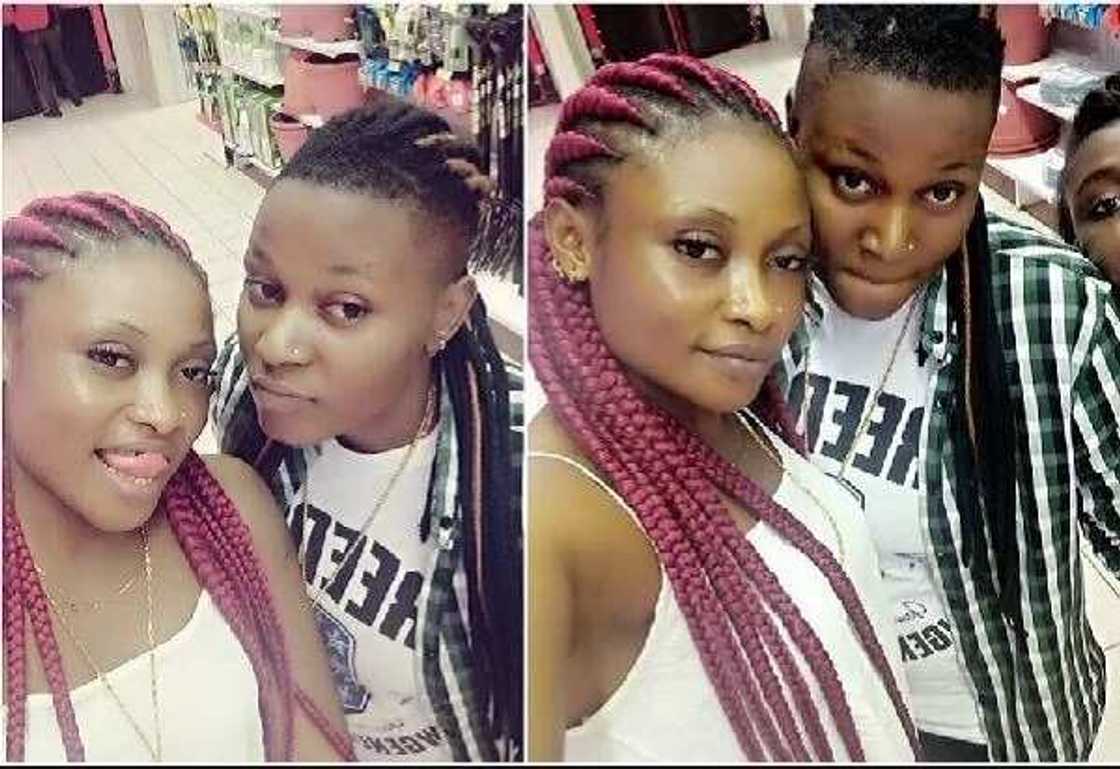 The couple were joined by a friend in the picture taking The couple were joined by a friend in the picture taking