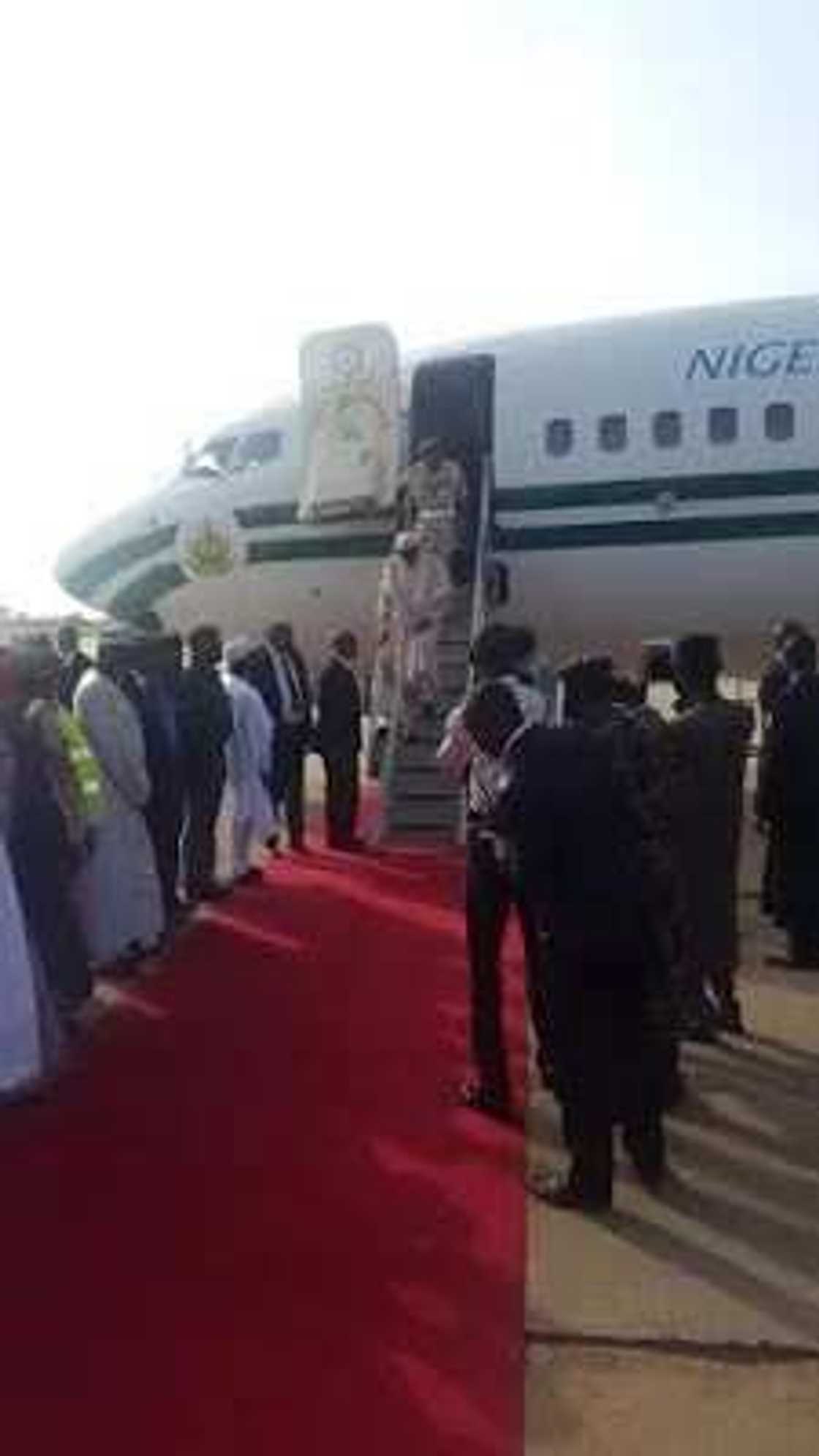 PHOTOS: President Buhari Arrives Kaduna State