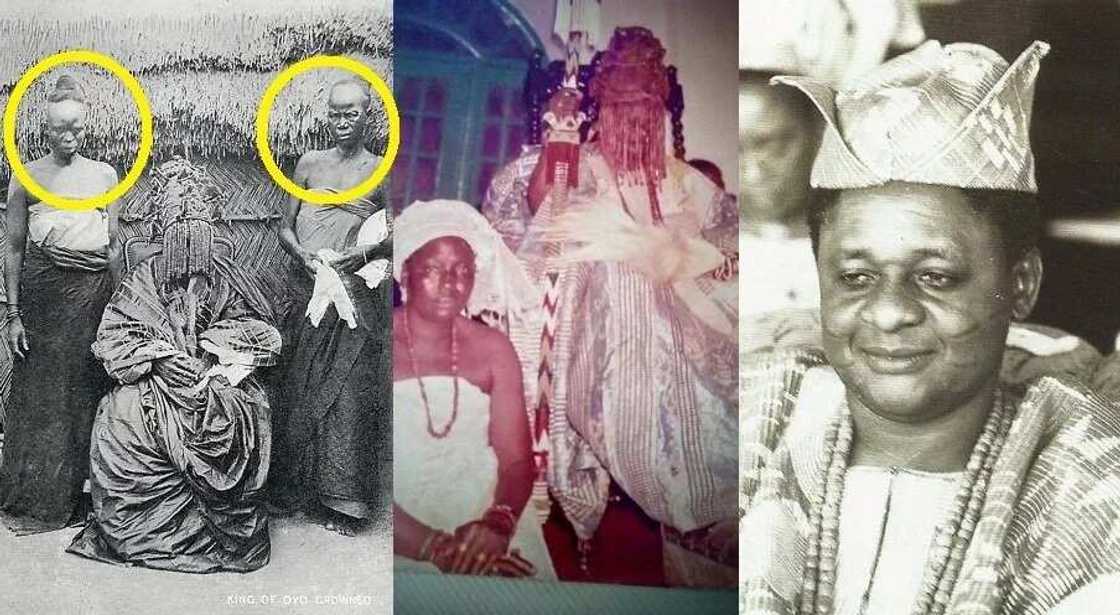 The women beside the Alaafin of Oyo. Picture Credit: Abiyamo.com The women beside the Alaafin of Oyo. Picture Credit: Abiyamo.com