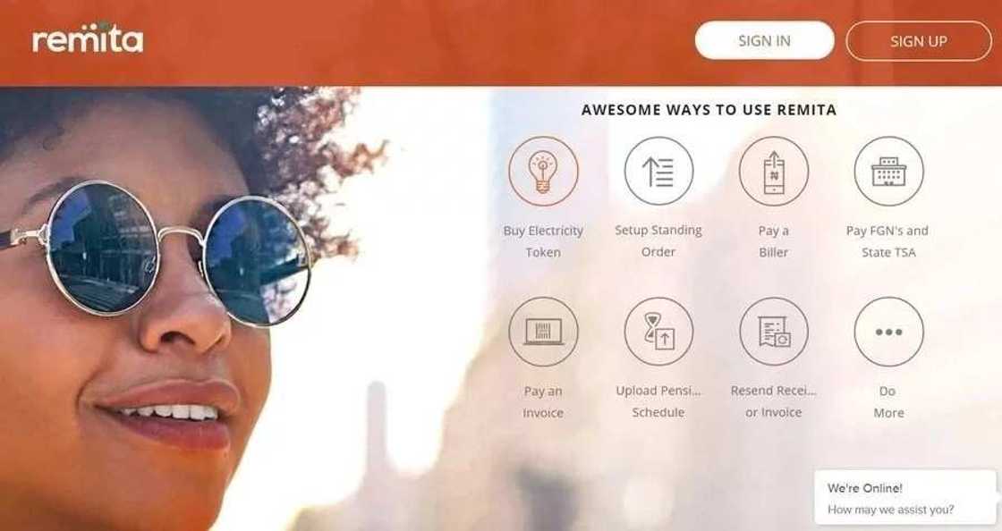 Remita home page Remita home page