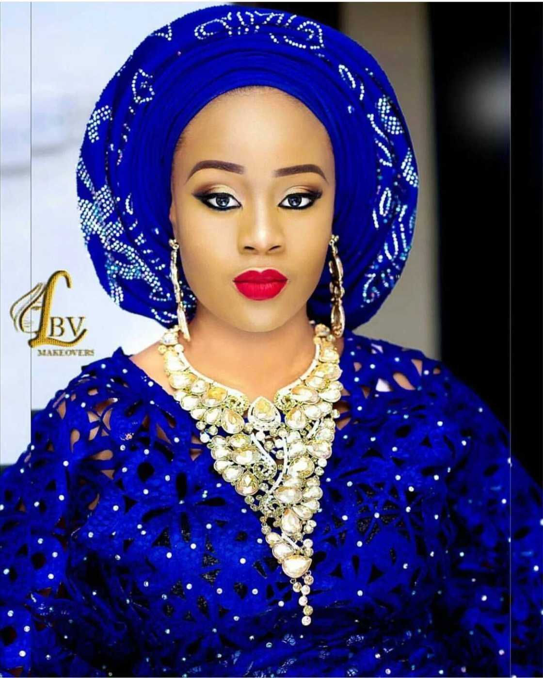 Yoruba traditional wedding blue