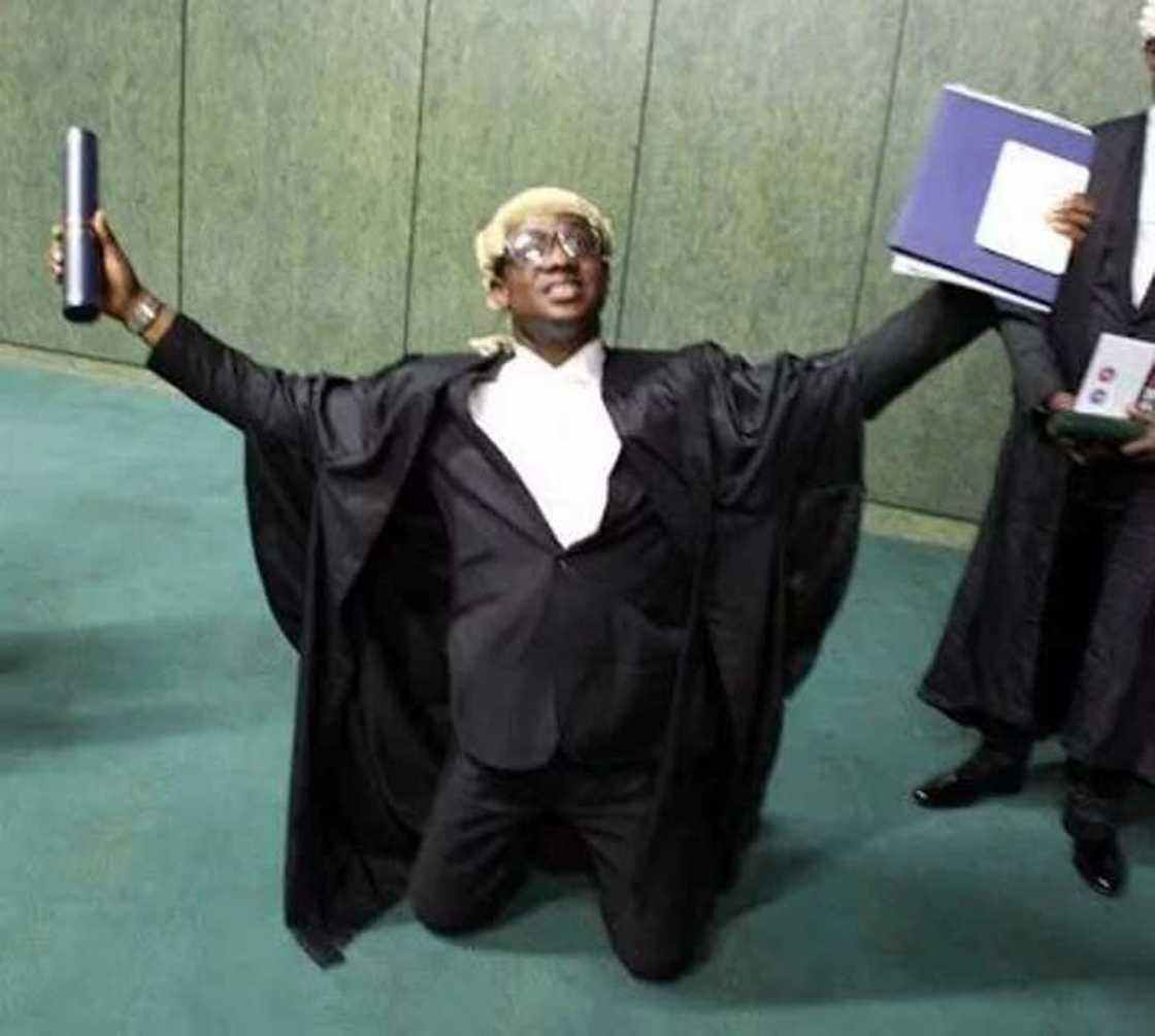 One of the joyous barristers. Photo credit: PAD One of the joyous barristers. Photo credit: PAD