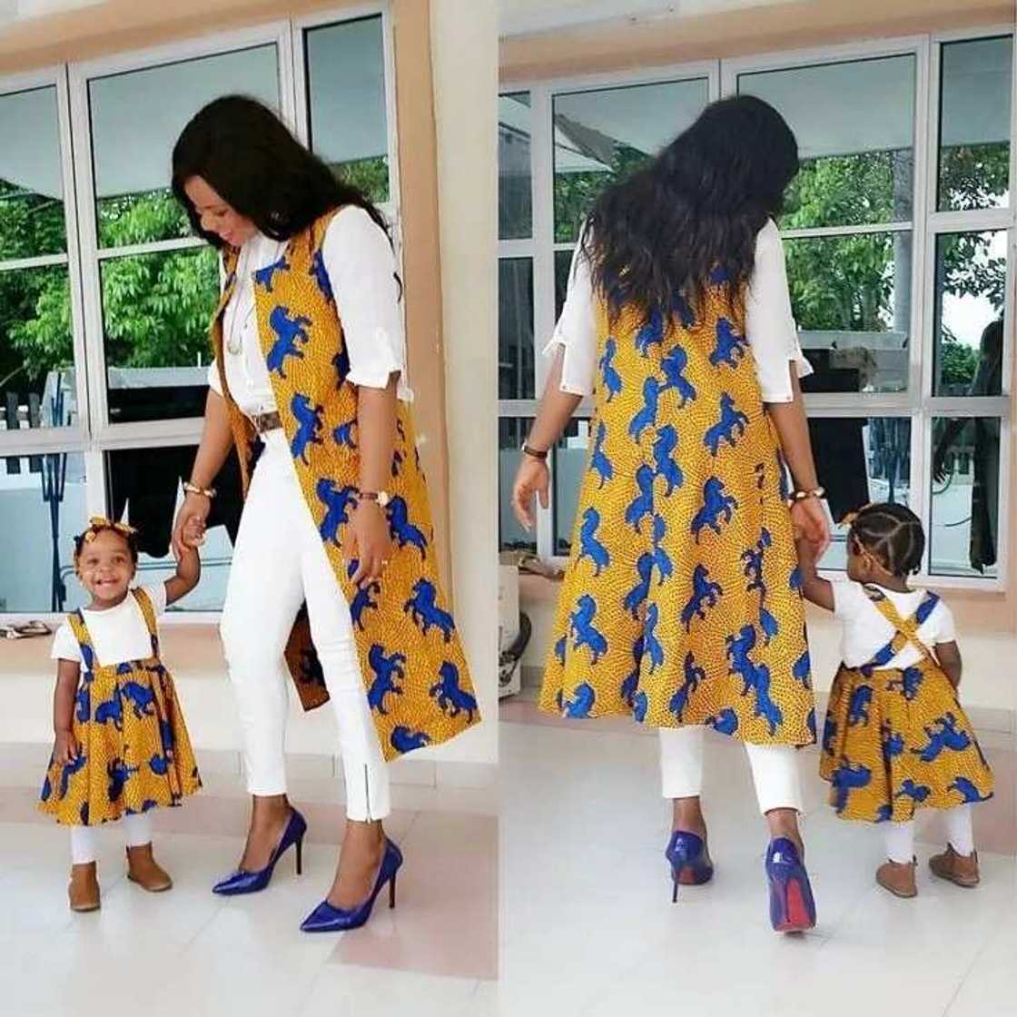 Adorable Ankara styles for mother and daughter Legit.ng