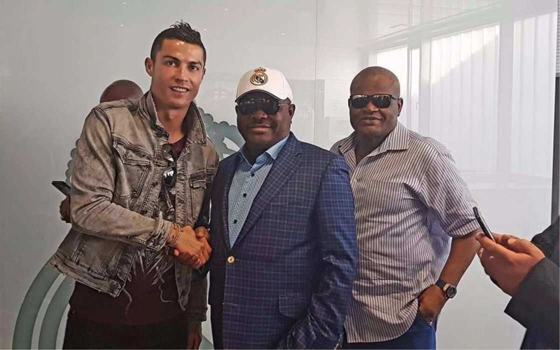 Governor Wike meets Real Madrid super stars Ronaldo, Sergio Ramos Governor Wike meets Real Madrid super stars Ronaldo, Sergio Ramos