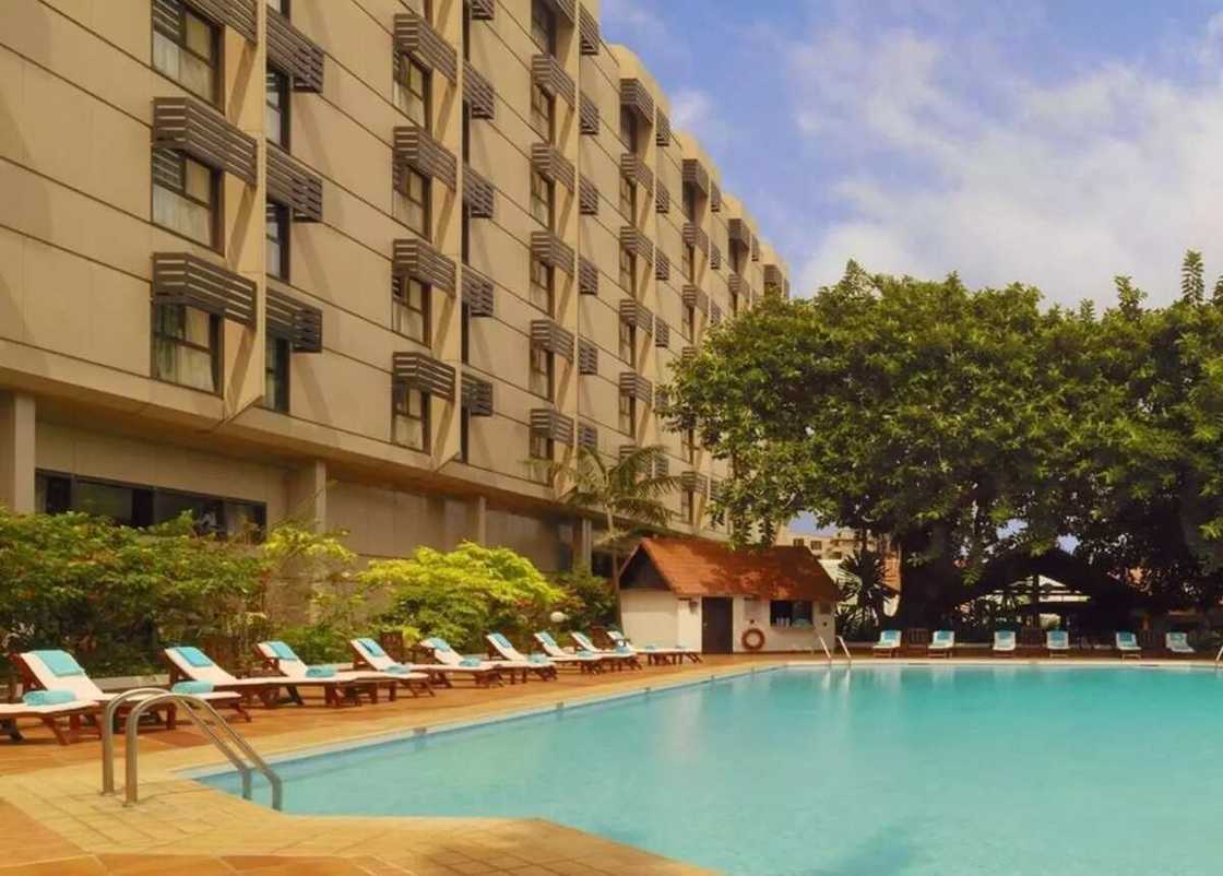 Guests have at their disposal a huge swimming pool Guests have at their disposal a huge swimming pool